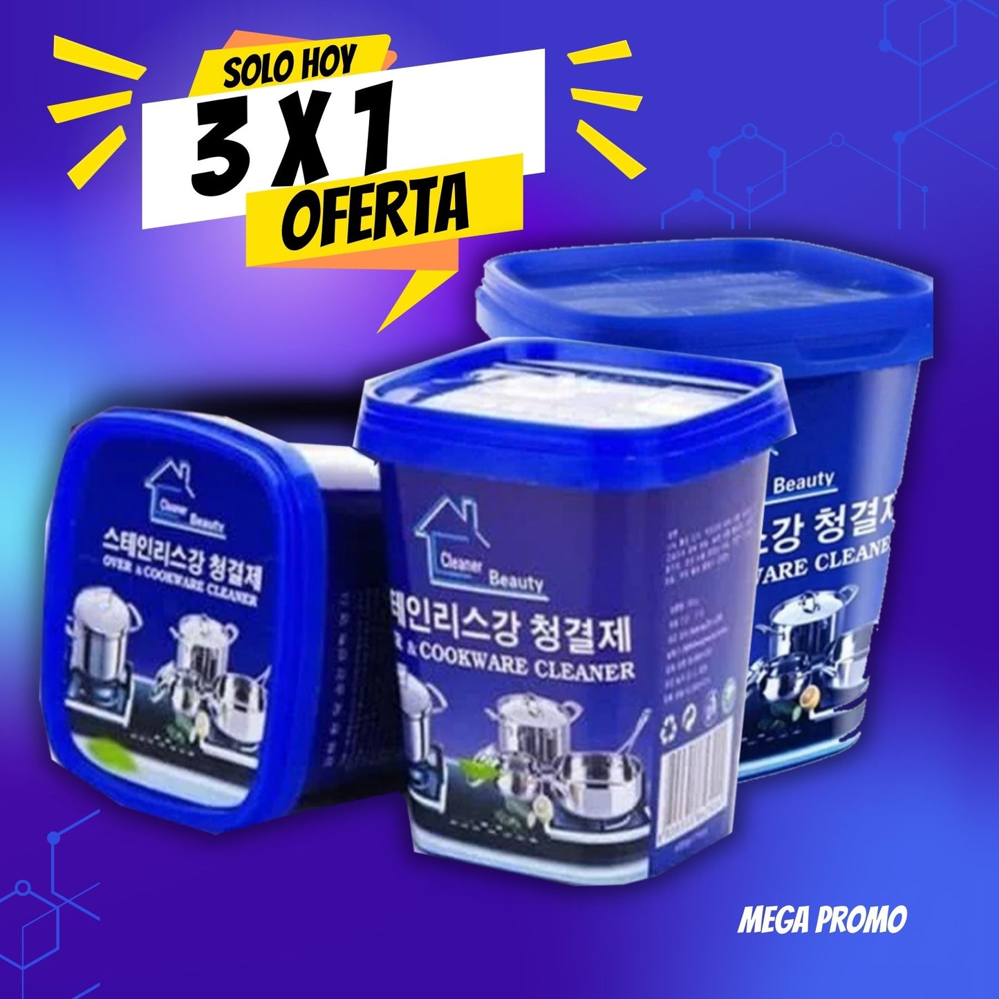 Pack pulidor limpiador de cocina- Renueva tus ollas y superficies- PROMOCIÓN 3X1!!!!